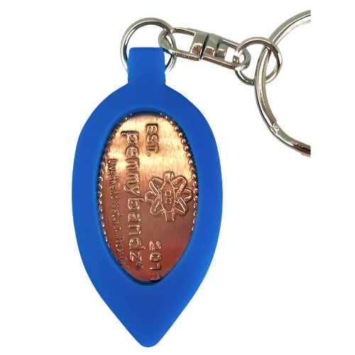 Blue Penny Keychain