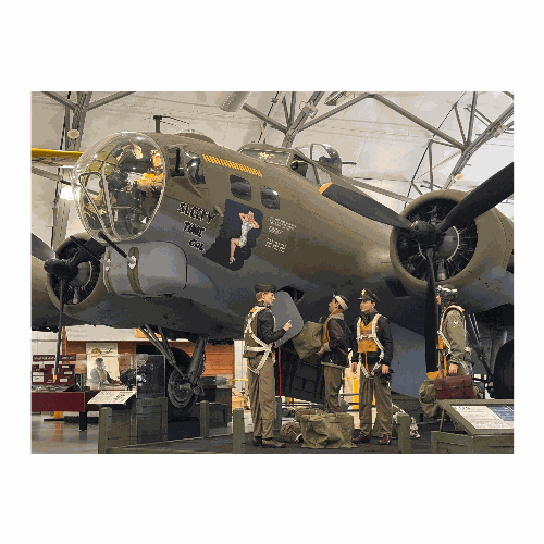 B-17 in AMC Museum Hangar