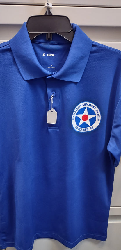 AMC Polo Shirt With Logo Red White and Royal Blue