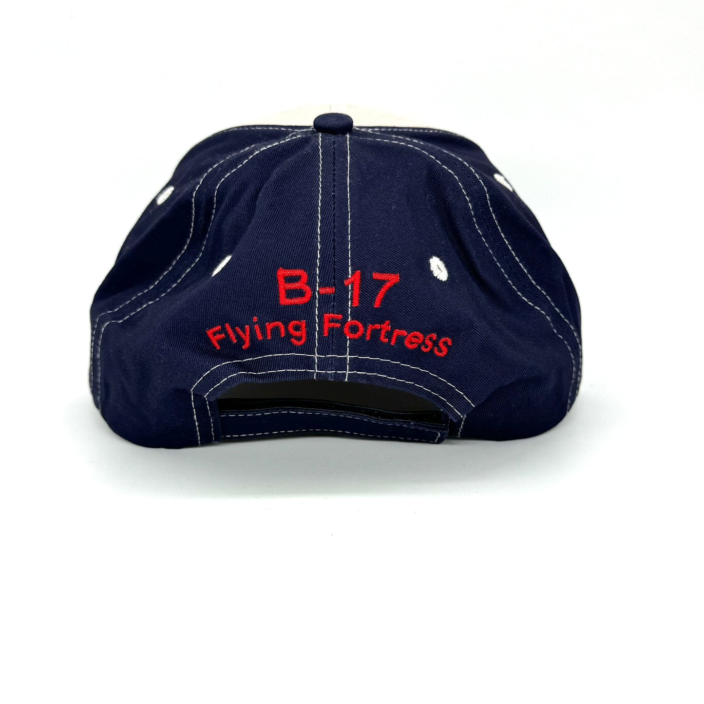 B-17 Flying Fortress Embroidered Hat Blue and Tan