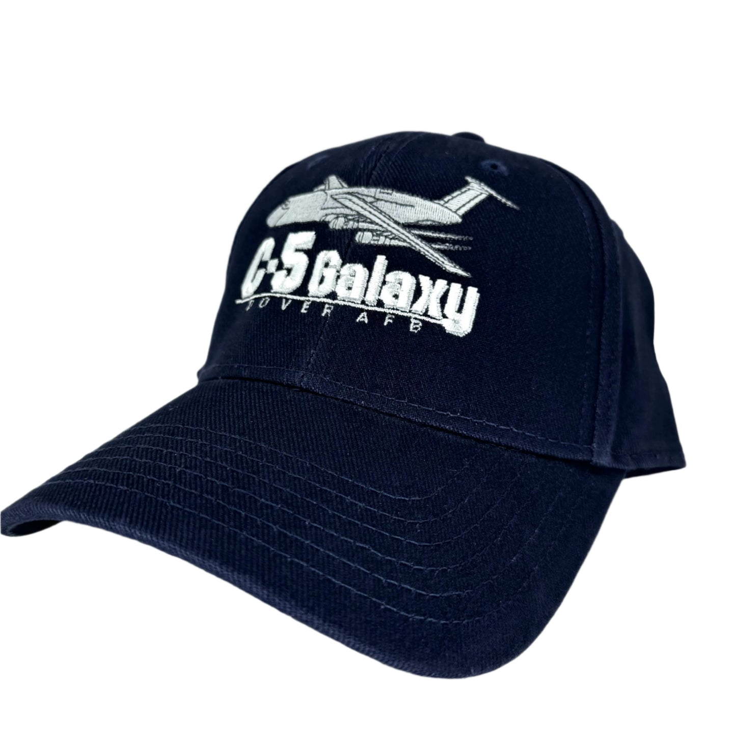 C-5 Galaxy Hat Dover AFB Embroidered Cap Khaki or Navy