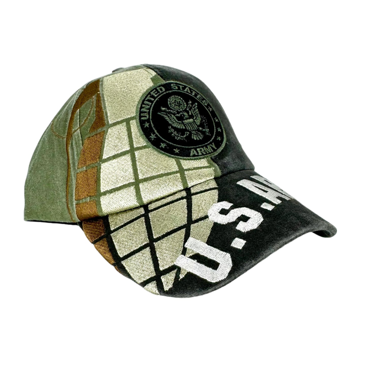 US Army Grenade Embroidered Emblem Baseball Cap Hat Official Licensed
