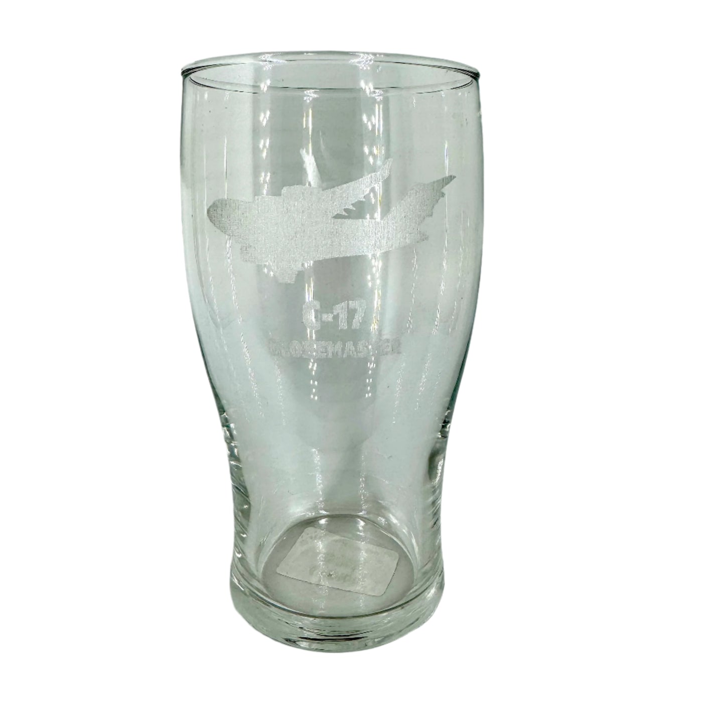 C-17 Beer Glass Etched