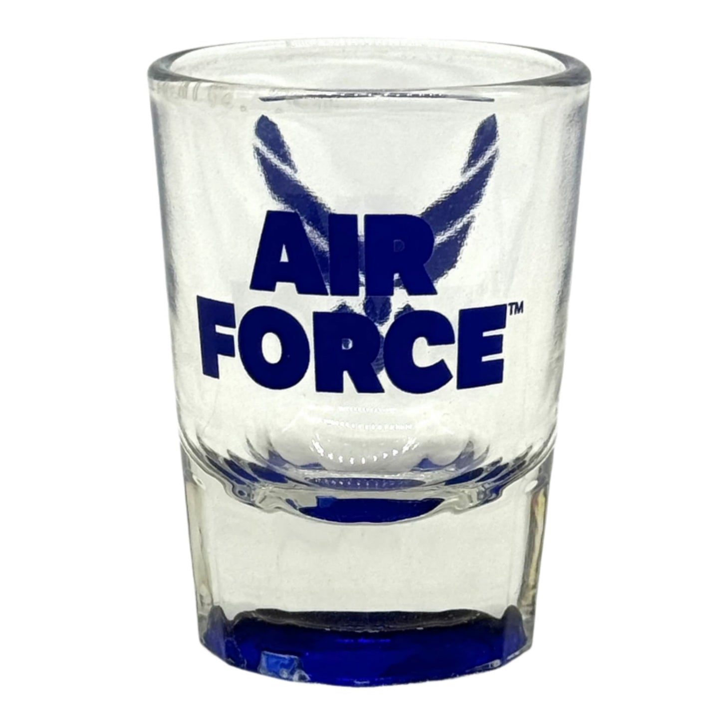 U.S. Air Force Symbol on 2oz Clear Fluted Shot Glass