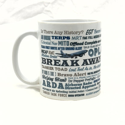 11oz White Ceramic Mug Air Refuelers Words