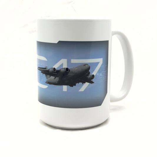 15oz White Ceramic Mug dye sub printed C-17