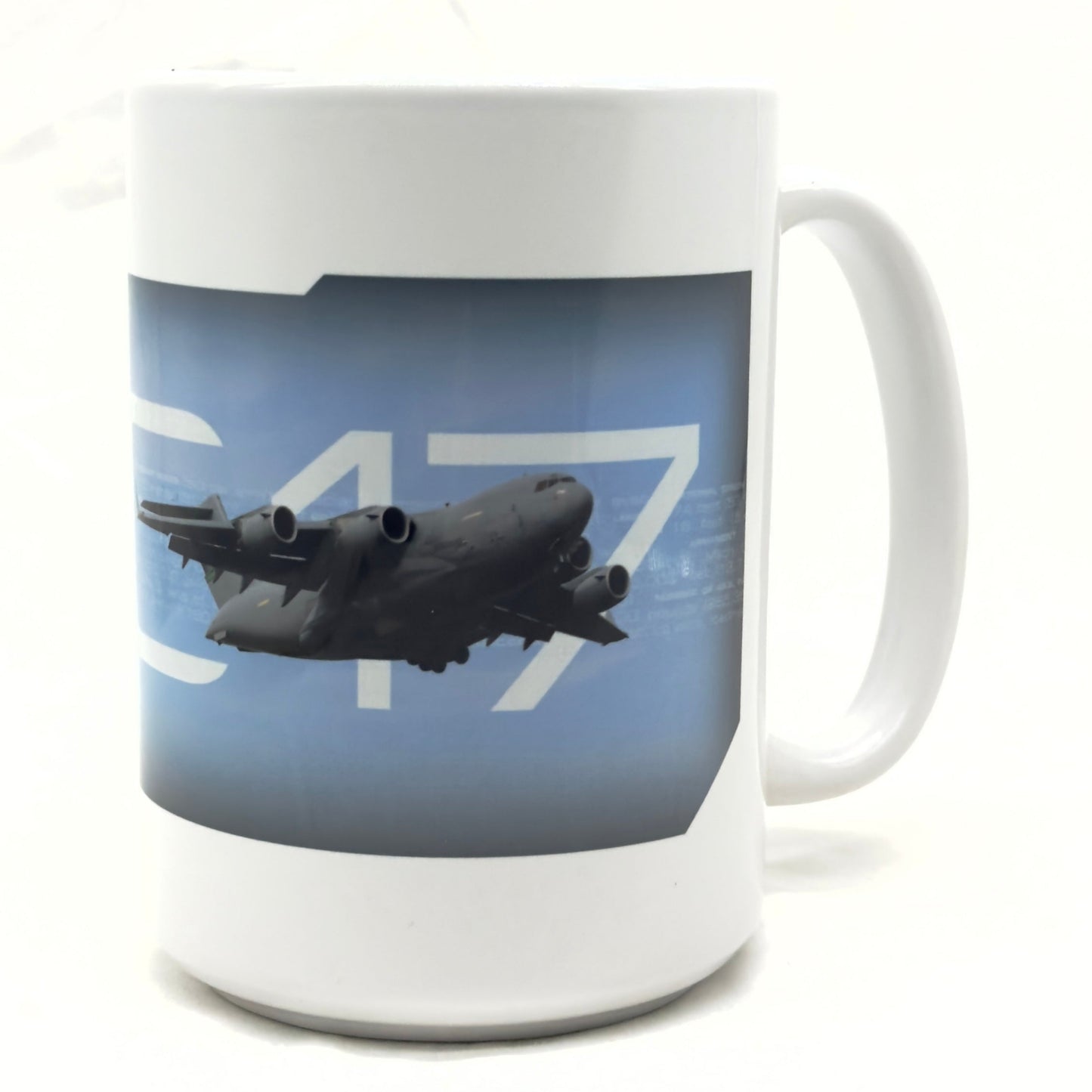 15oz White Ceramic Mug dye sub printed C-17