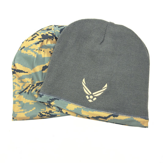 Air Force Stocking Hat Reversible Gray/Green Camo