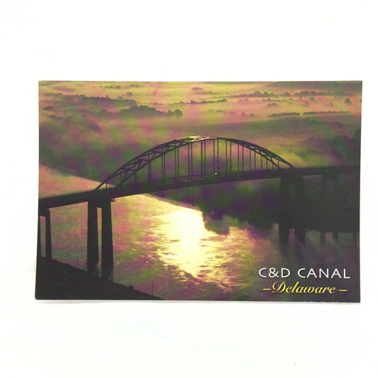DE C&D Canal w/clouds Post Card