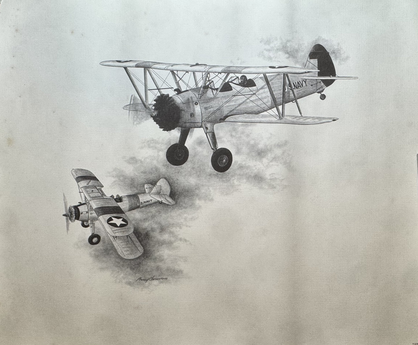 PT-17 Black & White 16" x 20" Print