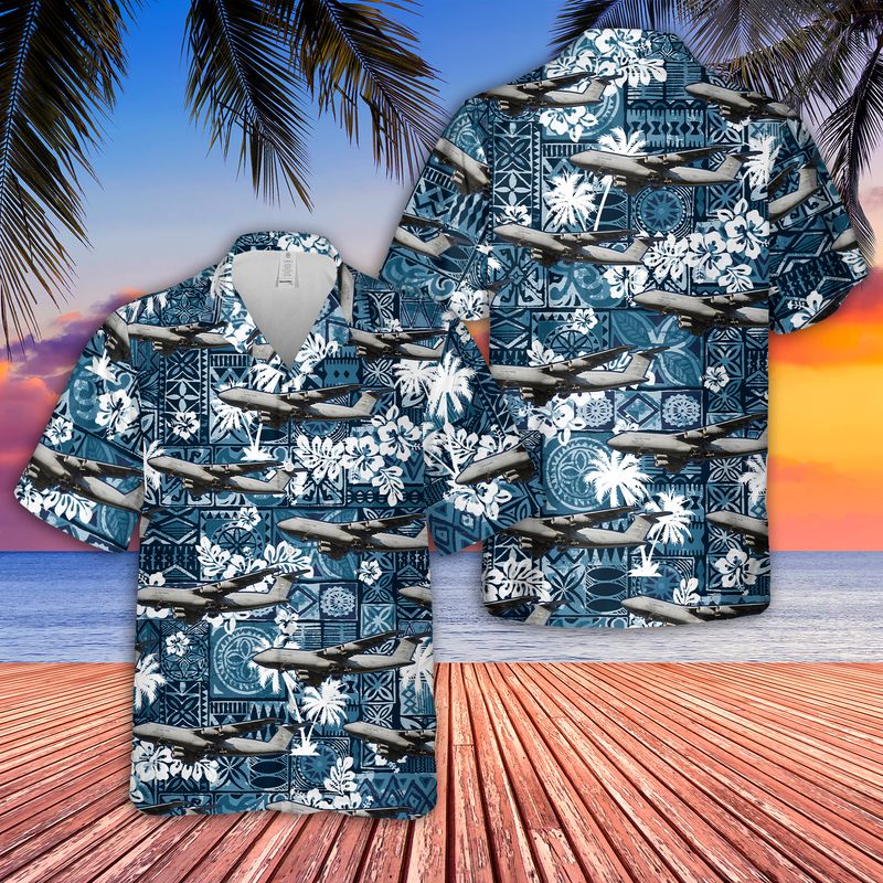 USAF Lockheed C-5M Galaxy Hawaiian Shirt