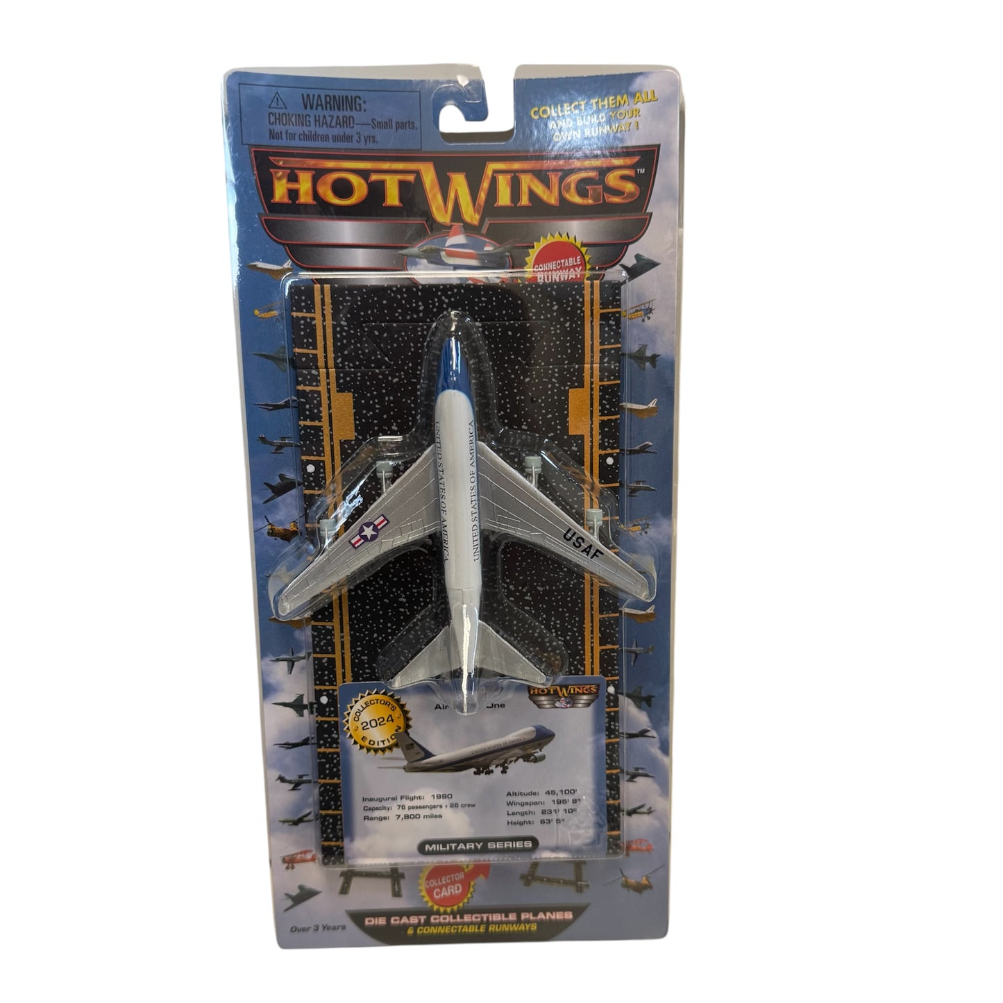 Hot Wings AF-1 Die Cast Model with Runway