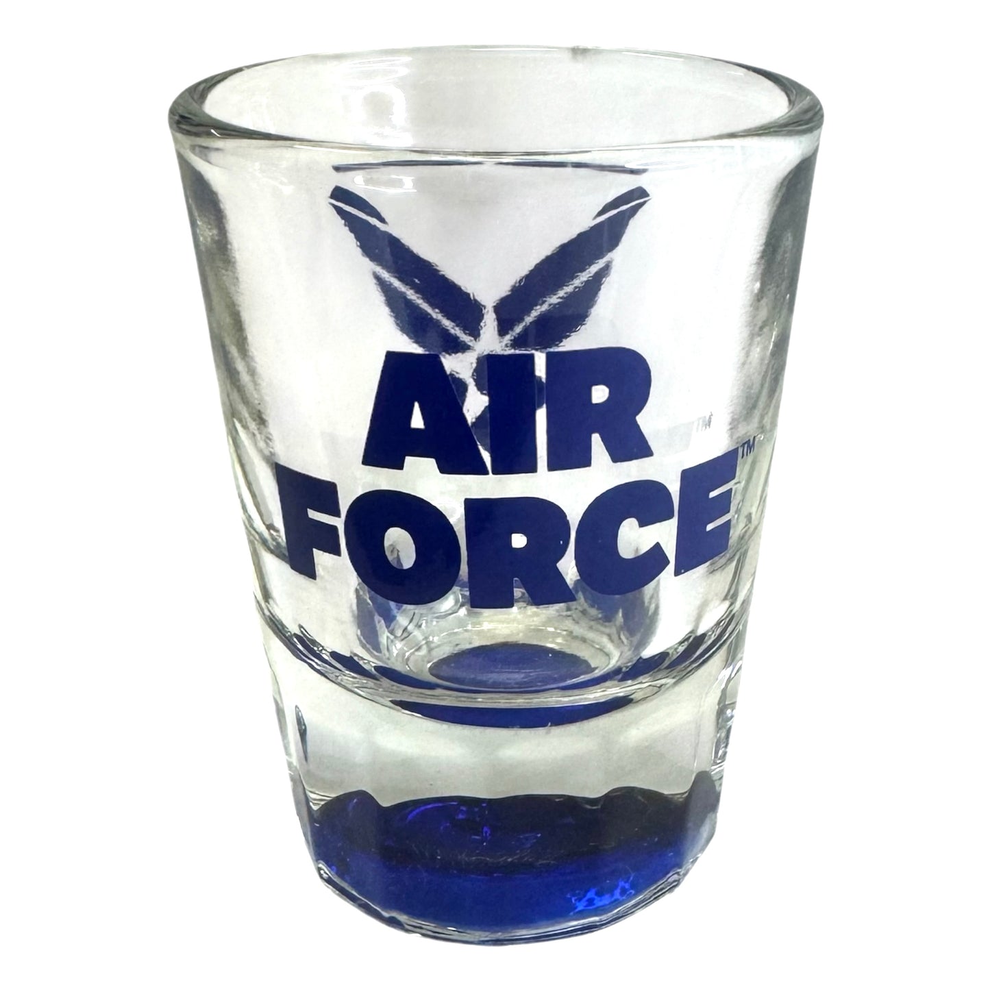 U.S. Air Force Symbol on 2oz Clear Fluted Shot Glass