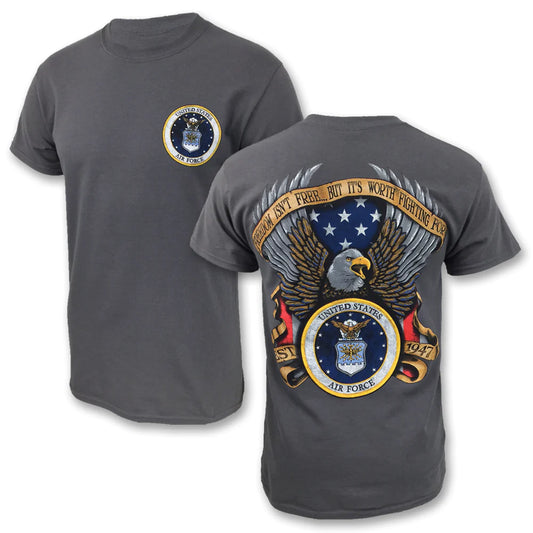 Air Force Freedom Isn't Free T-shirt Charcoal