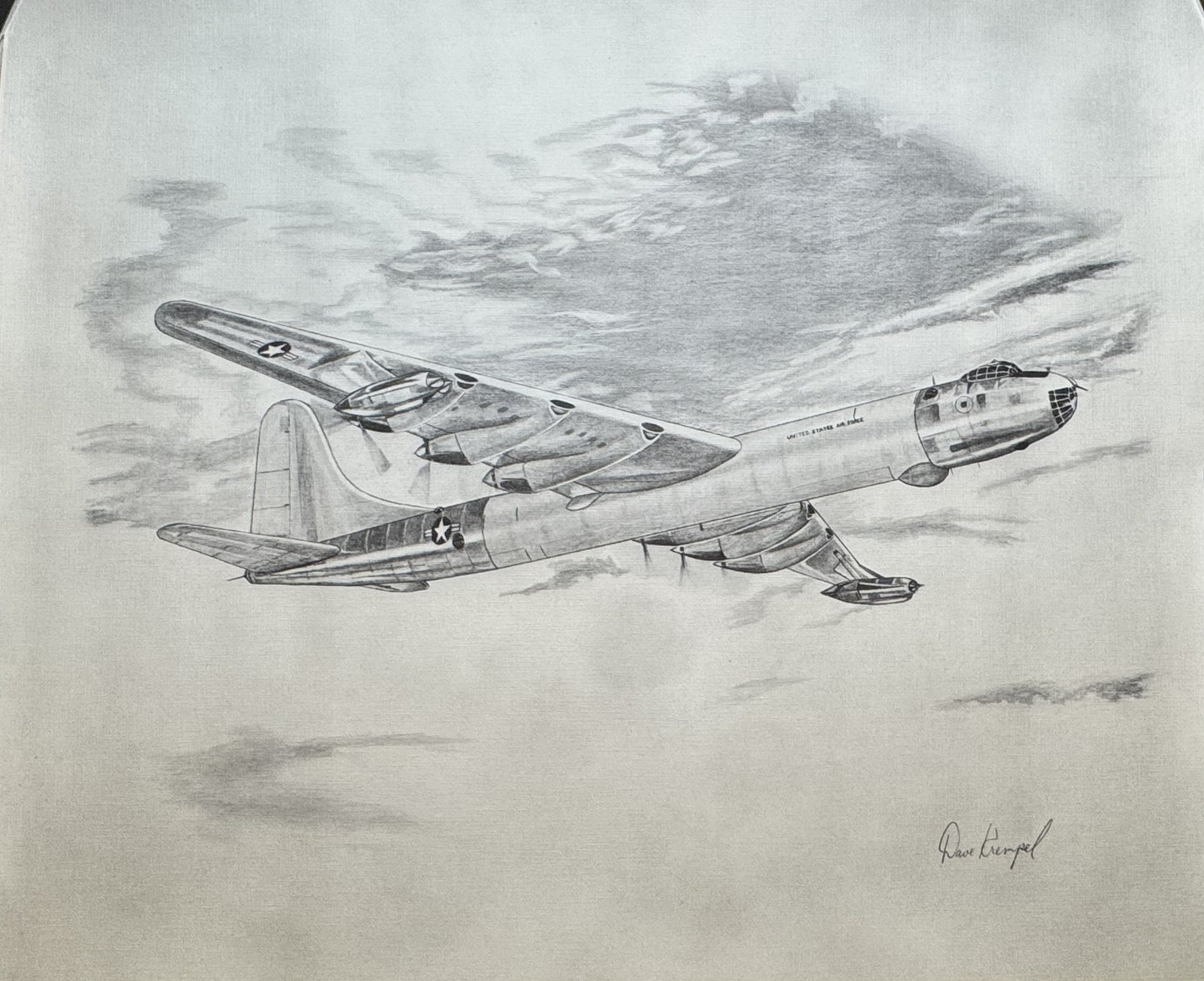 B-36 Peacemaker Black & White 16" x 20" Print