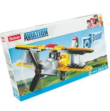 Biplane Construction Set Yellow