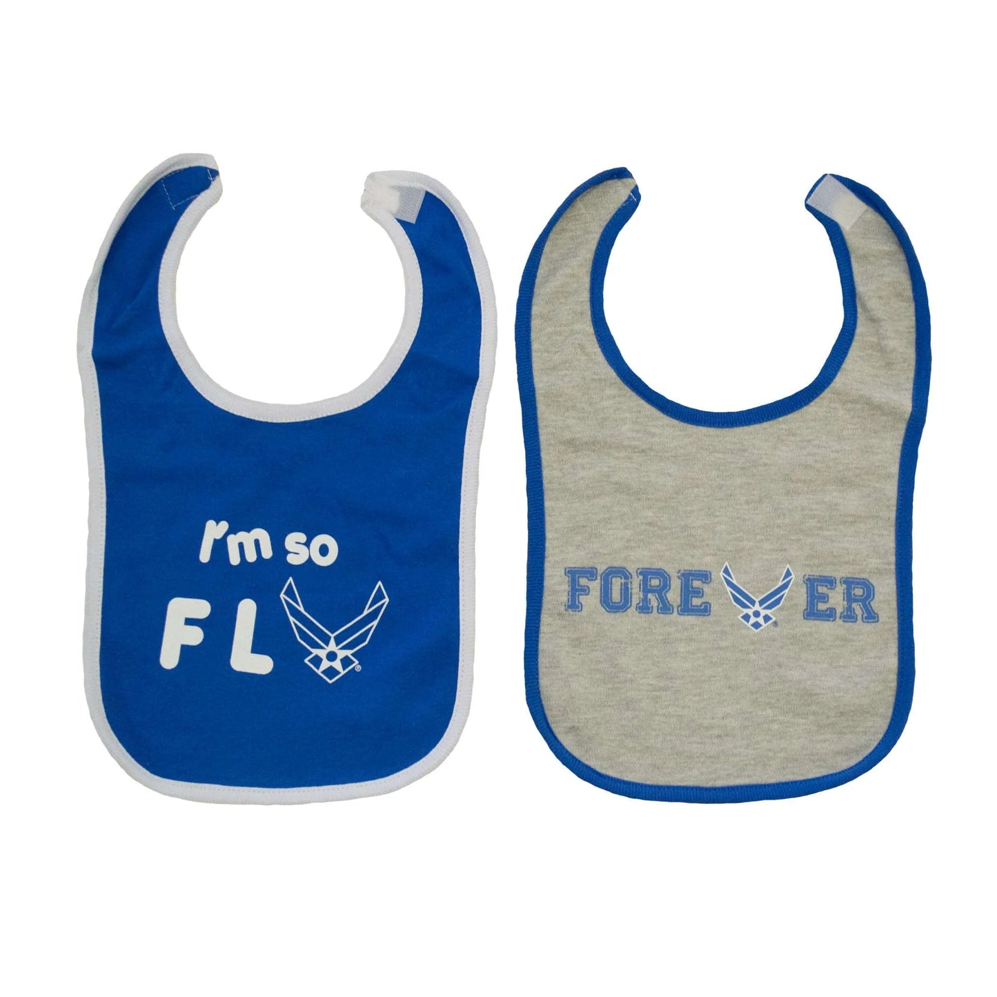 Air Force Cotton Infant Bibs 2pk