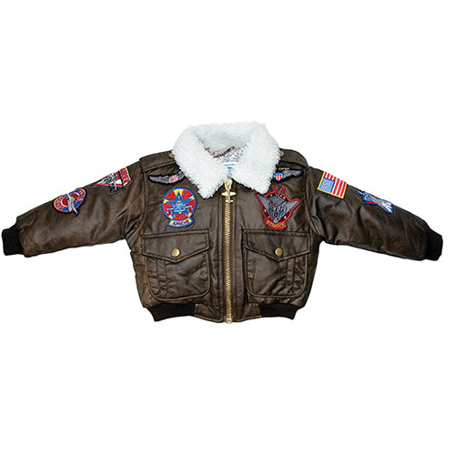 Children's Bomber Jacket Brown