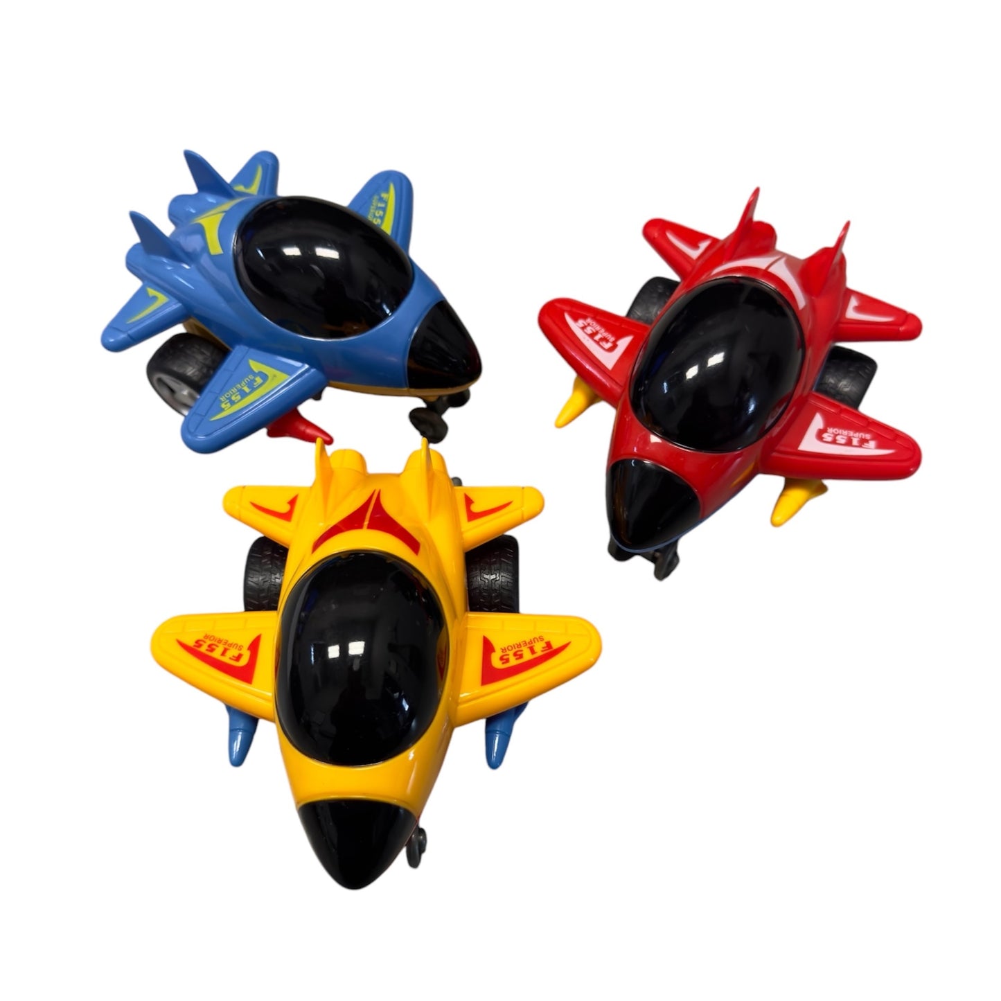 Bump and Go Jets 3 colors 4" long
