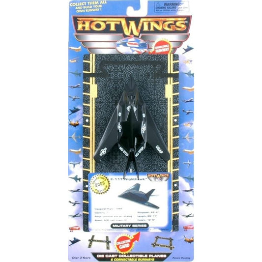 Hot Wings F-117 Nighthawk Diecast with Runway