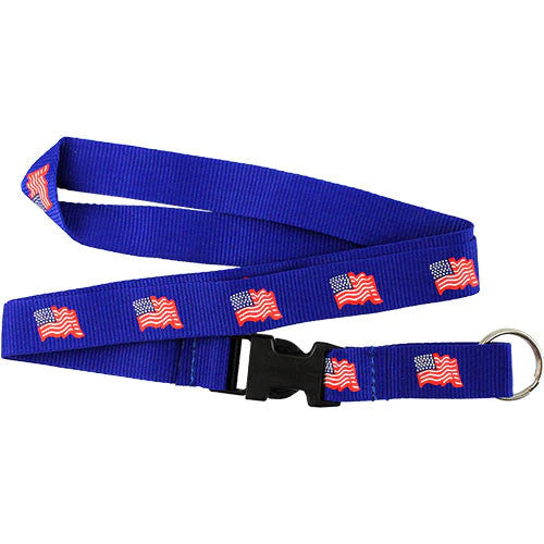 US Flag Lanyard
