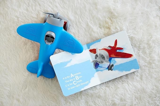 Airplane and Board Book, Colors May Vary - Green Toys