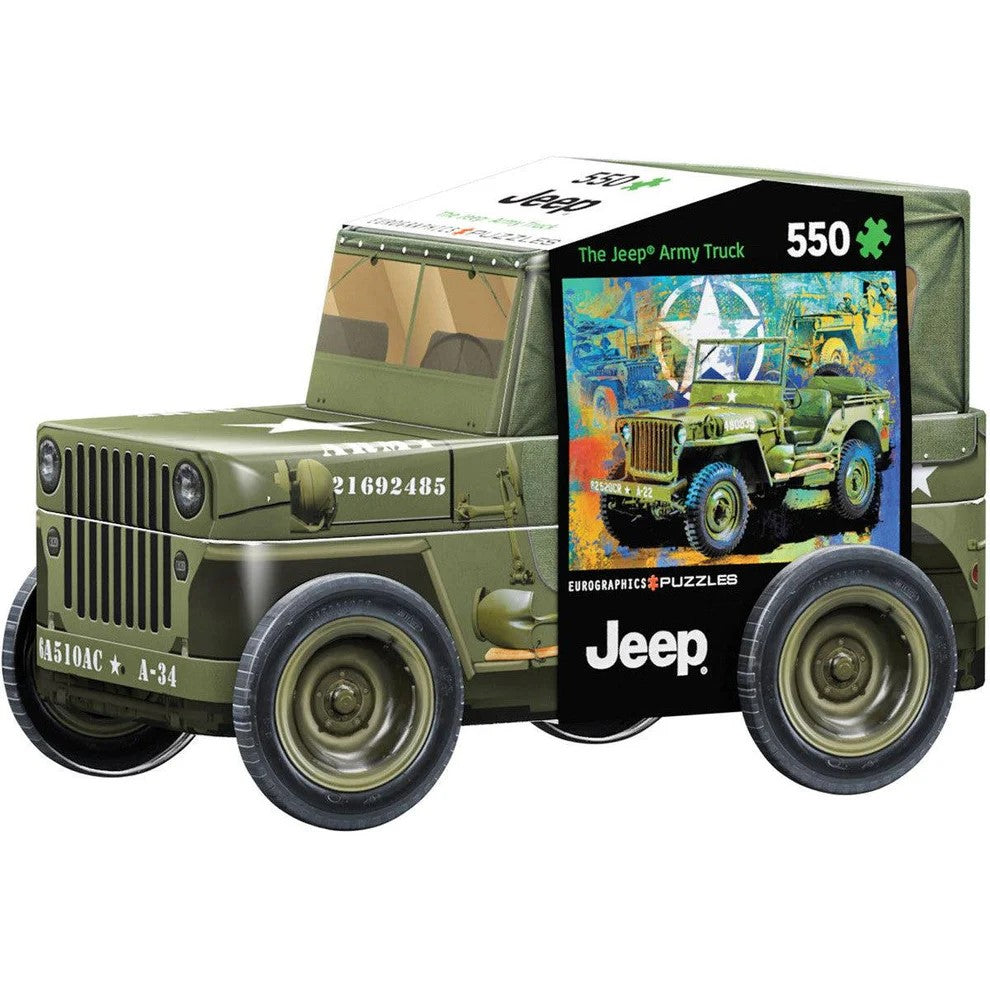 Military Jeep Tin Puzzle