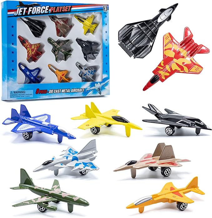 Air Force Playset - 9 pc. Diecast Metal