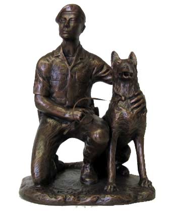 Air Force K-9 SP with Dog Statue Special Order