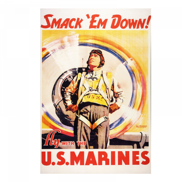 Smack 'Em Down! Marines Poster