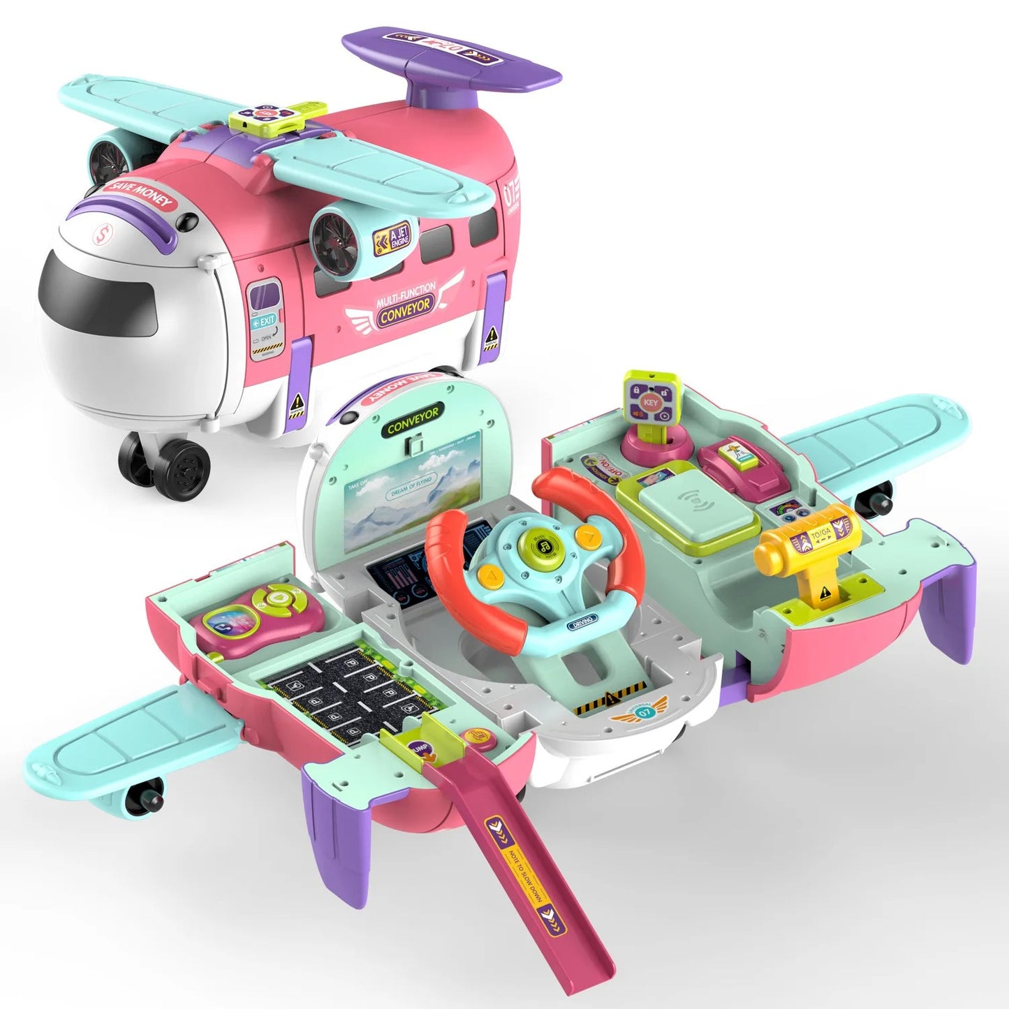 Multi-Function Airplane Simulation Play Set