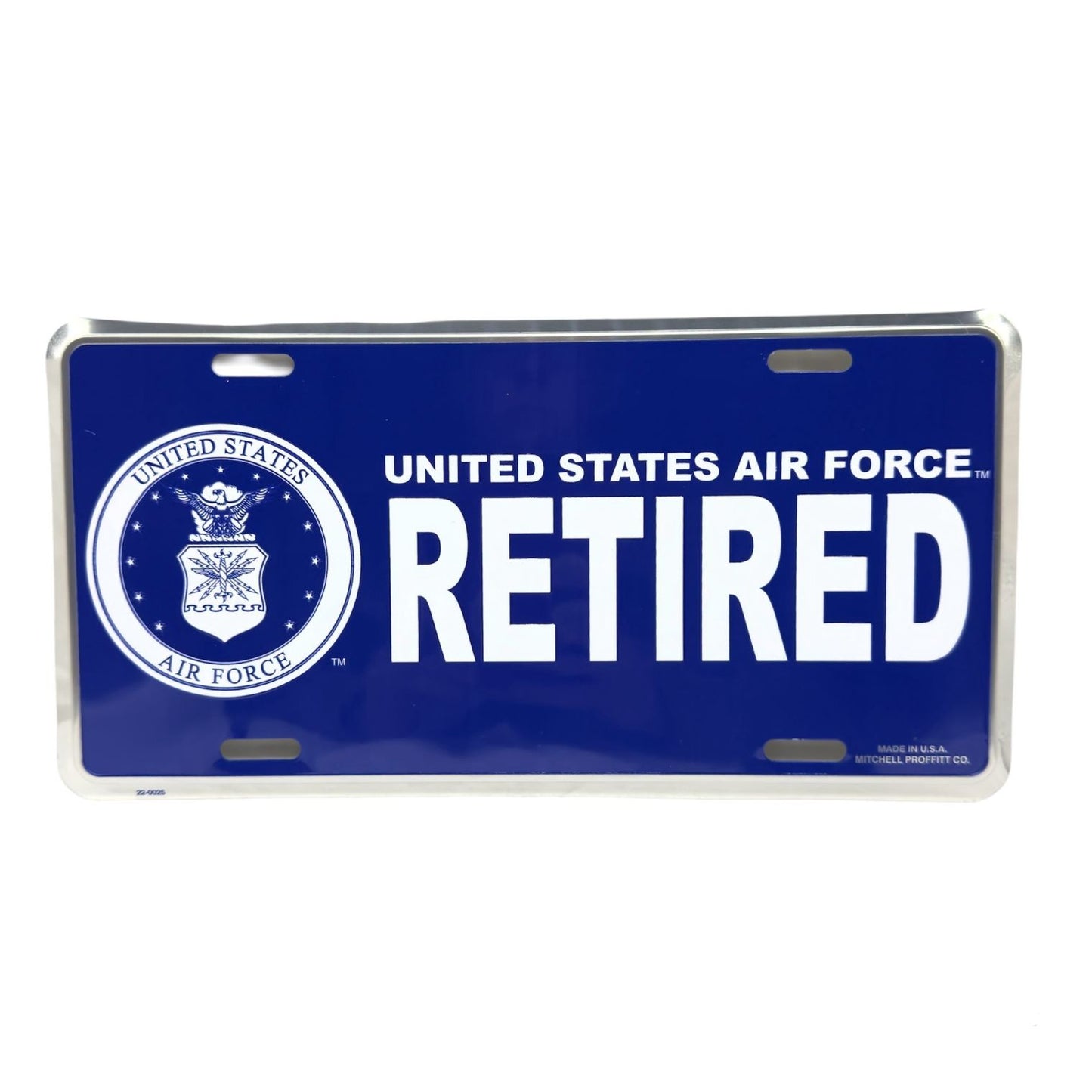 U.S. Air Force Retired with Crest License Plate