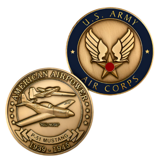 P-51 Army Air Corps Bronze Antique