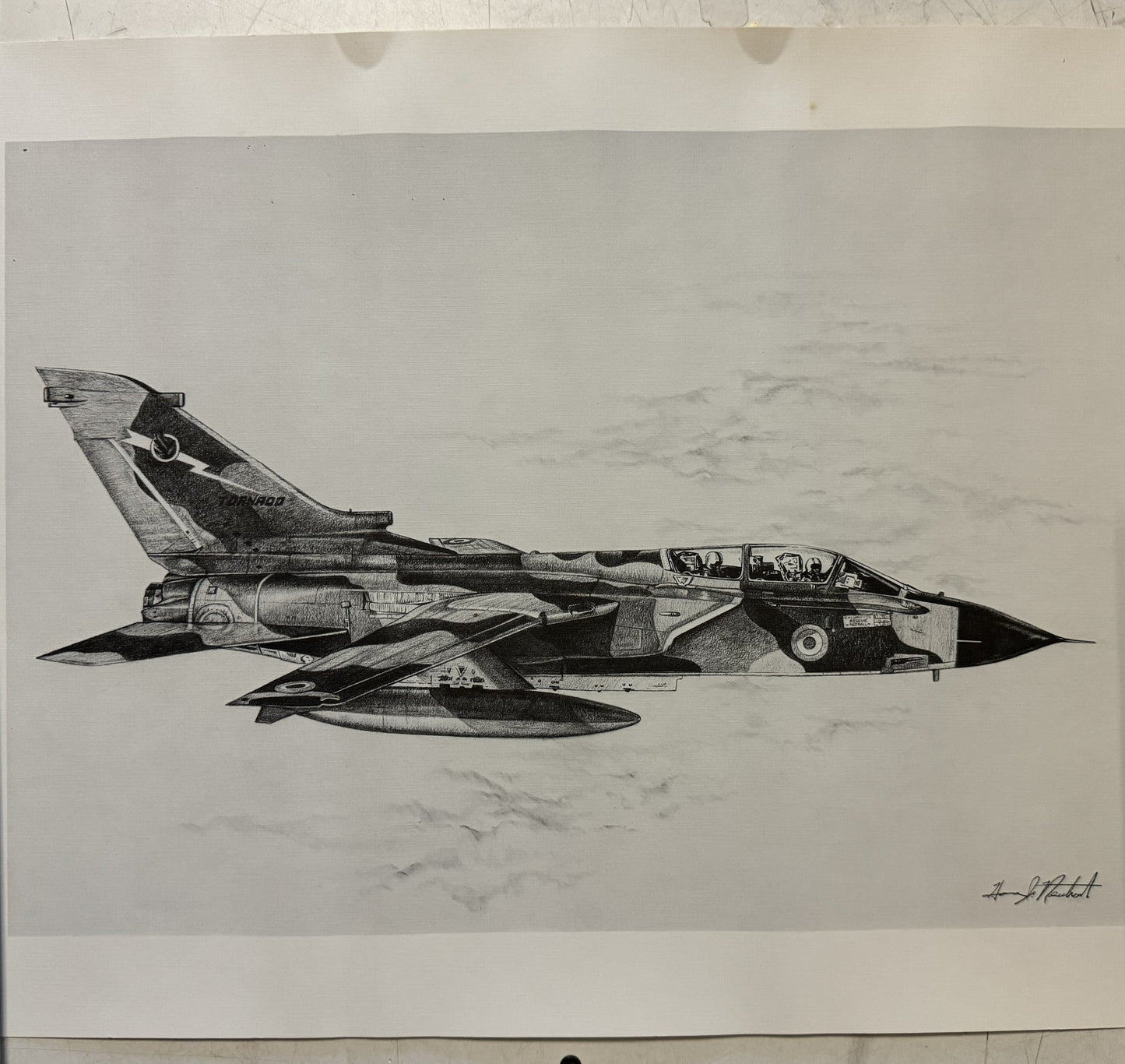 Tornado Black & White 16" x 20" Print