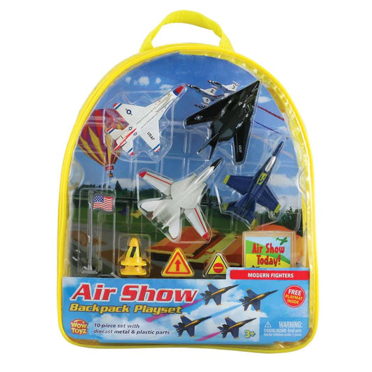 Modern Fighter Air Show Backpack Playset