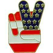 V Flag Pin