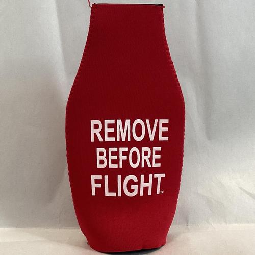 Remove Before Flight Bottle Cooler Koozie