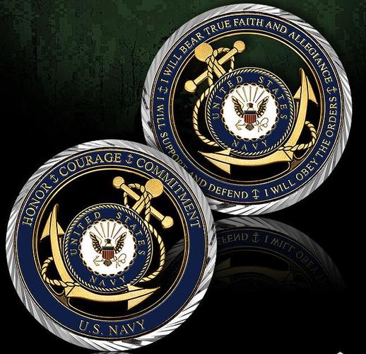 US Navy Core Values Coin