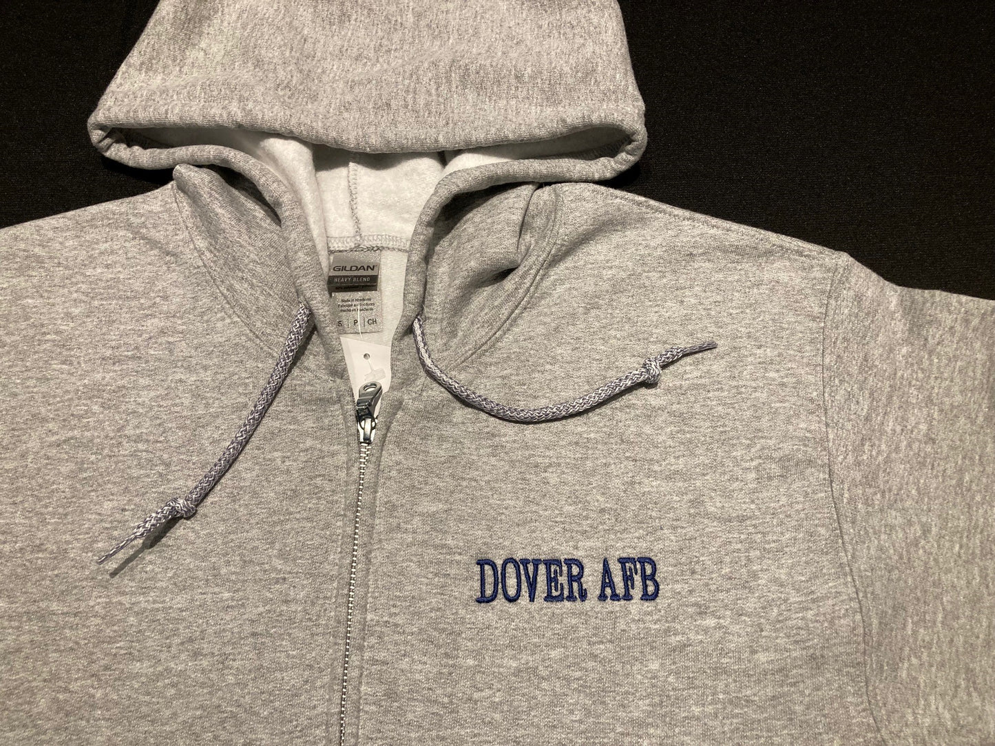 Dover AFB Embroidered Zip Hoodie Sweatshirt
