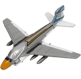 Hot Wings A-6 Intruder Die Cast Plane with Runway