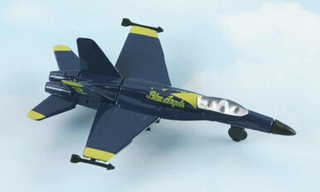 Hot Wings F-18 Blue Angels Diecast with Runway
