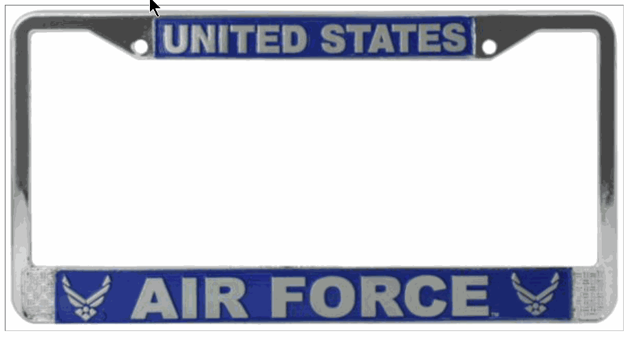 US AIR FORCE License Frame