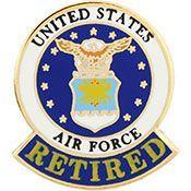 Air Force Retired Pin