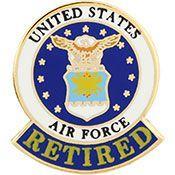 Air Force Retired Pin