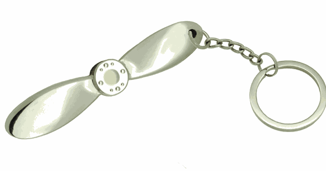 Airplane Prop Bottle Opener Key Chain