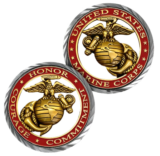 US Marine Core Values Coin