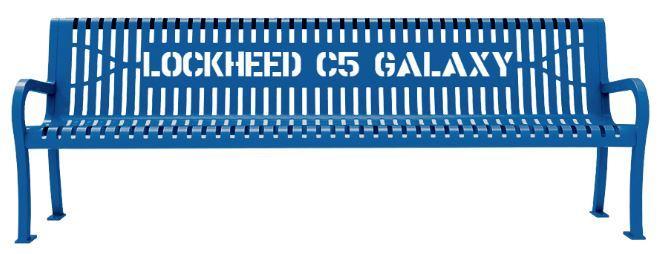 C-5A Galaxy Bench Plaque