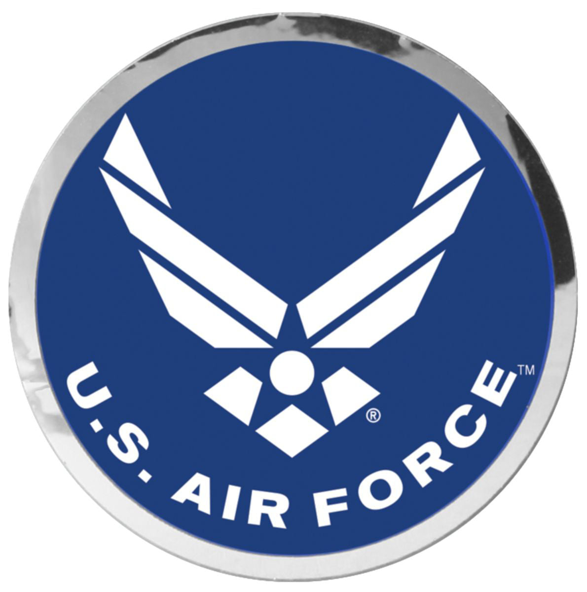 Silver Reflective Sticker - Air Force Symbol