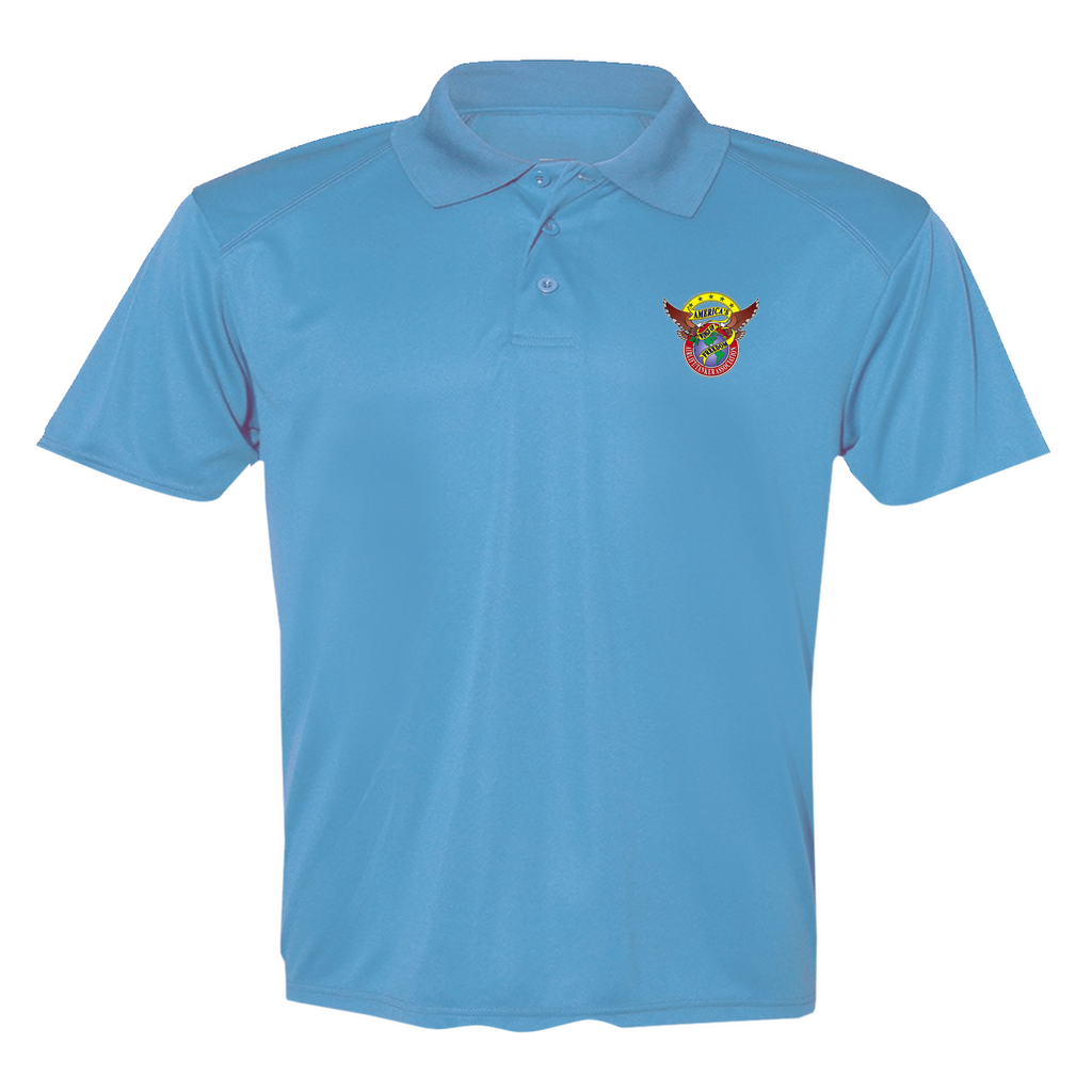 Men's Poly Buttoned Polo ATA Logo