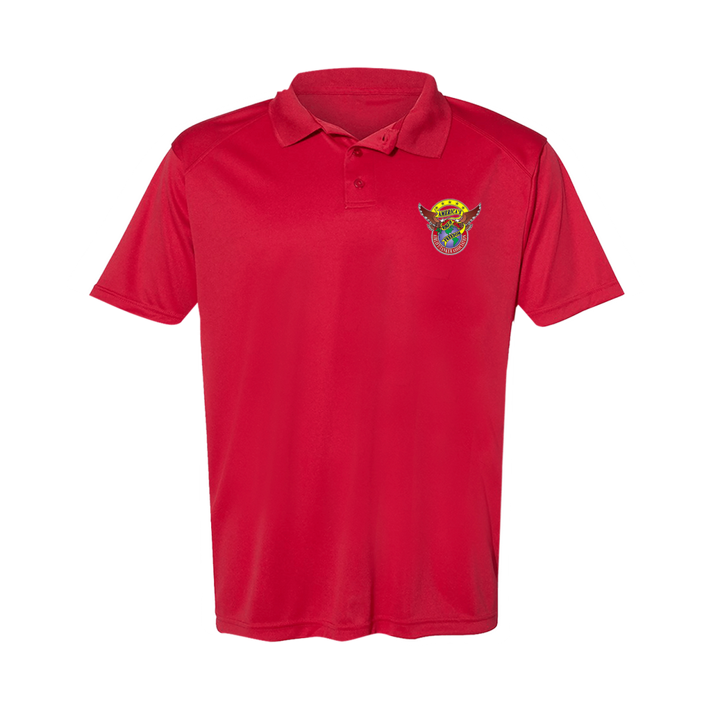 Men's Poly Buttoned Polo ATA Logo